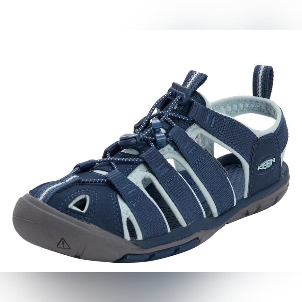KEEN CLEARWATER CNX WATERPROOF HIKING SANDALS WOMEN'S. SIZE 7. BLUE.